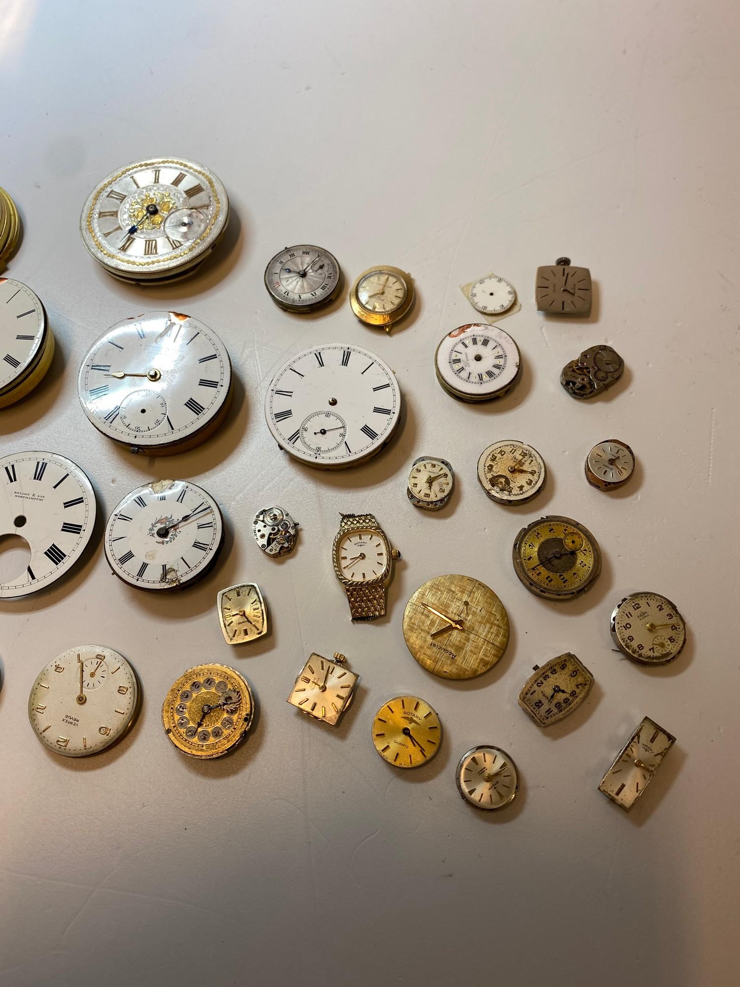 Collection of assorted Vintage Watch Movements and Parts, mostly Antique some modern - Image 2 of 7