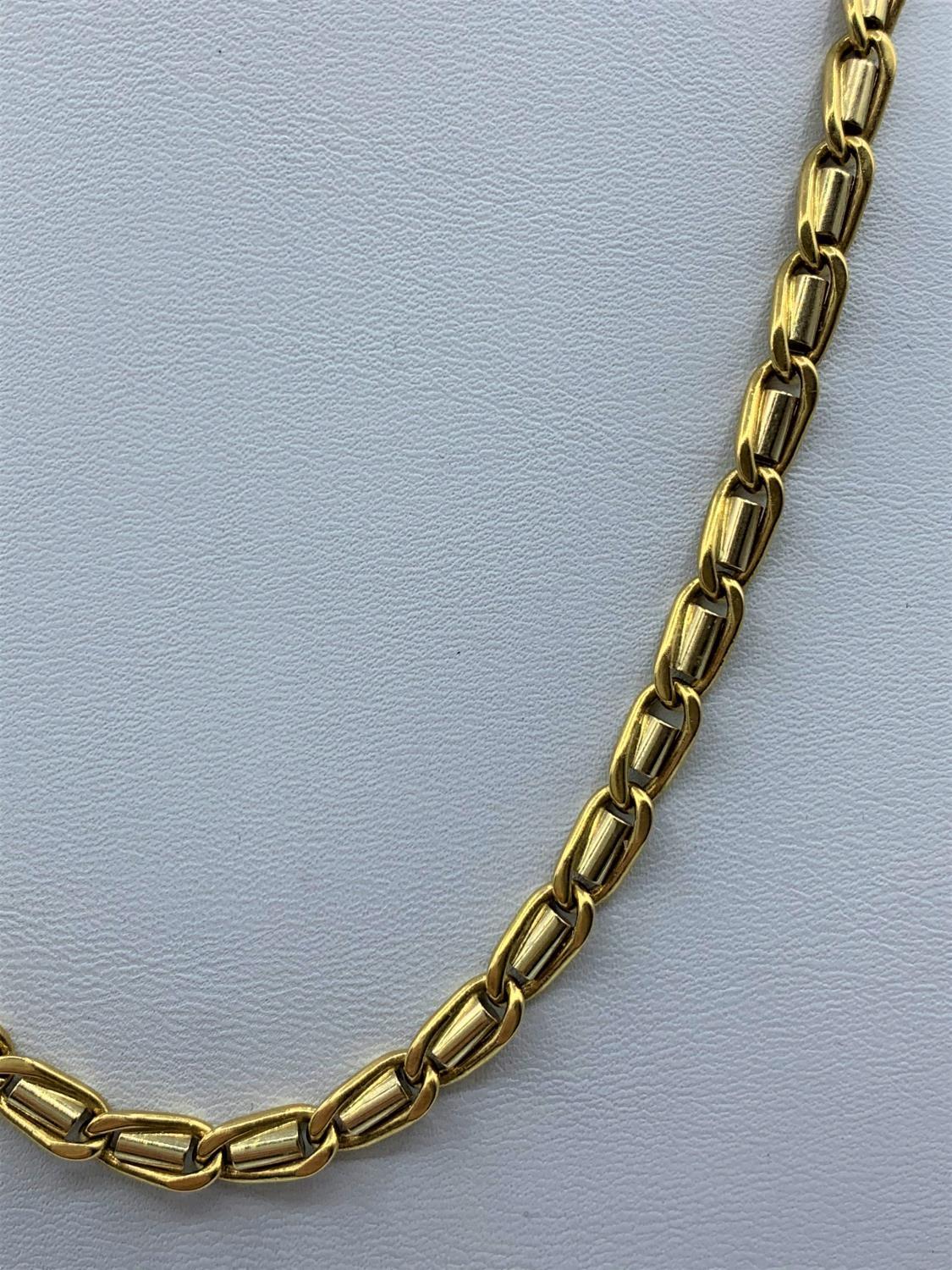 18ct yellow and white Gold designer Necklace, weight 44.7g and 42cm long - Image 11 of 20