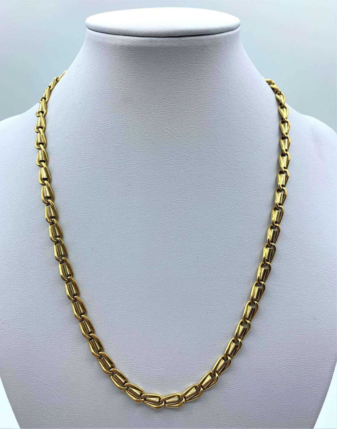 18ct yellow and white Gold designer Necklace, weight 44.7g and 42cm long - Image 3 of 20