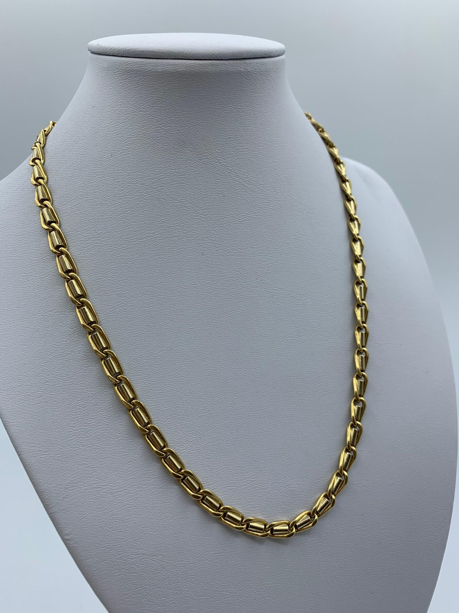 18ct yellow and white Gold designer Necklace, weight 44.7g and 42cm long - Image 6 of 20