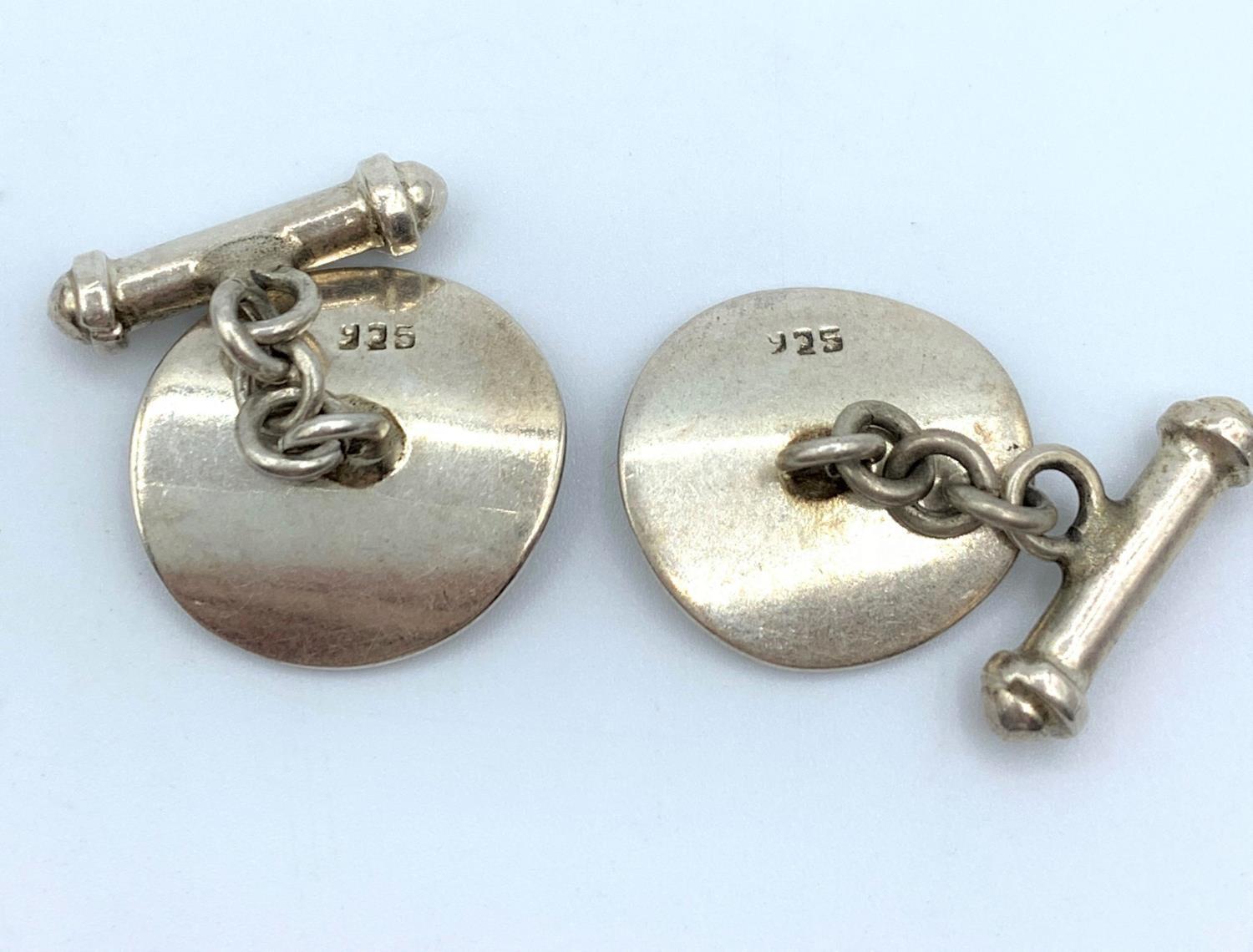 Pair of Vintage Silver Cufflinks, weight 9g - Image 4 of 4