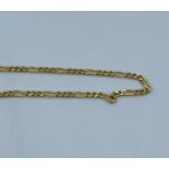 An 18ct yellow Gold fine Chain, weight 2g and 42cm long