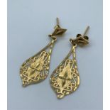 14ct Gold Middle Eastern Style Earrings