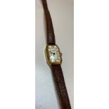 Vintage Ladies 9ct Gold Wristwatch by W.Benson of London, Art Deco Shape with an Octagonal face,