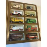 Collection of 10x assorted Vintage Cars and Trucks by Mattel, having their original Whitbread