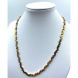 9ct Gold Necklace Unusual design 20.2g 40cm