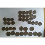Collection of Coins 1 & 2 Shillings. English reverse 1 shilling dates: 1947,48,49,51,53-66 (18)