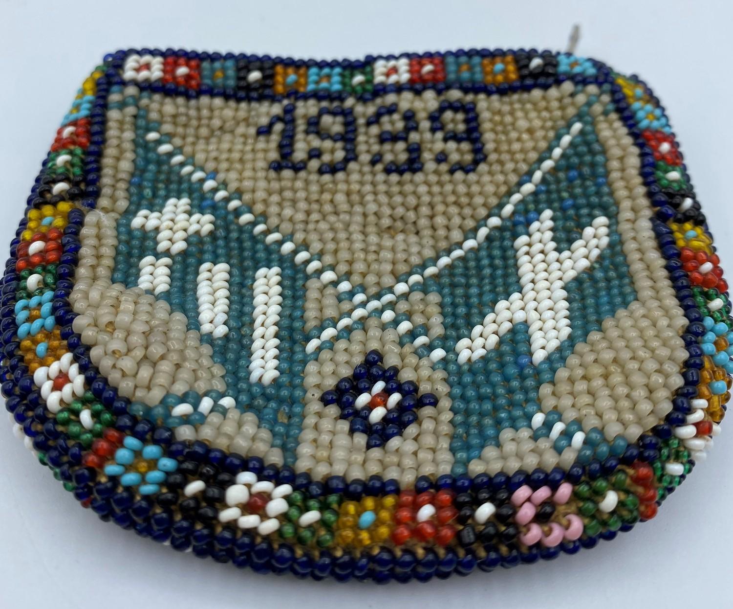 Italian - Nazi Relic. A Bead Work Purse Bearing Italian and Nazi and Flags with a 1939 Date. - Image 7 of 20