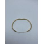 14ct Yellow Gold Patterned Bangle, 6.2g