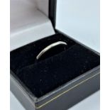 Platinum Patterned Ring Band 3.0g Size N