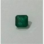 1.73CT Emerald Square cut loose Stone (7x7mm)