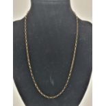 9ct Yellow Gold Link Necklace 1.8g 44cm