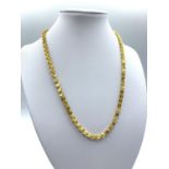 24ct Gold Necklace From The Far East Intricate Unique Design 16.4g 45cm