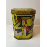 Vintage Kwong Sang Tea Company Tea Tin, Hong Kong 10cm x 8cm x 6cm