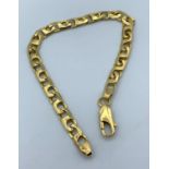 18ct Yellow Gold Interlink Bracelet, weight 11.6g and 17cm long