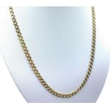 18CT Yellow Gold Interlink Necklace, weight 21g and 48cm long