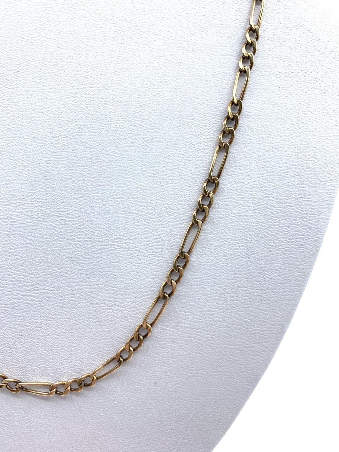 9ct Rose Gold Interlinked Necklace 3.1g 50cm - Image 3 of 8