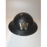 WWII Air Raid Wardens Helmet circa 1939