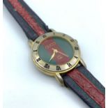 Gucci Ladies Watch With Leather Strap.