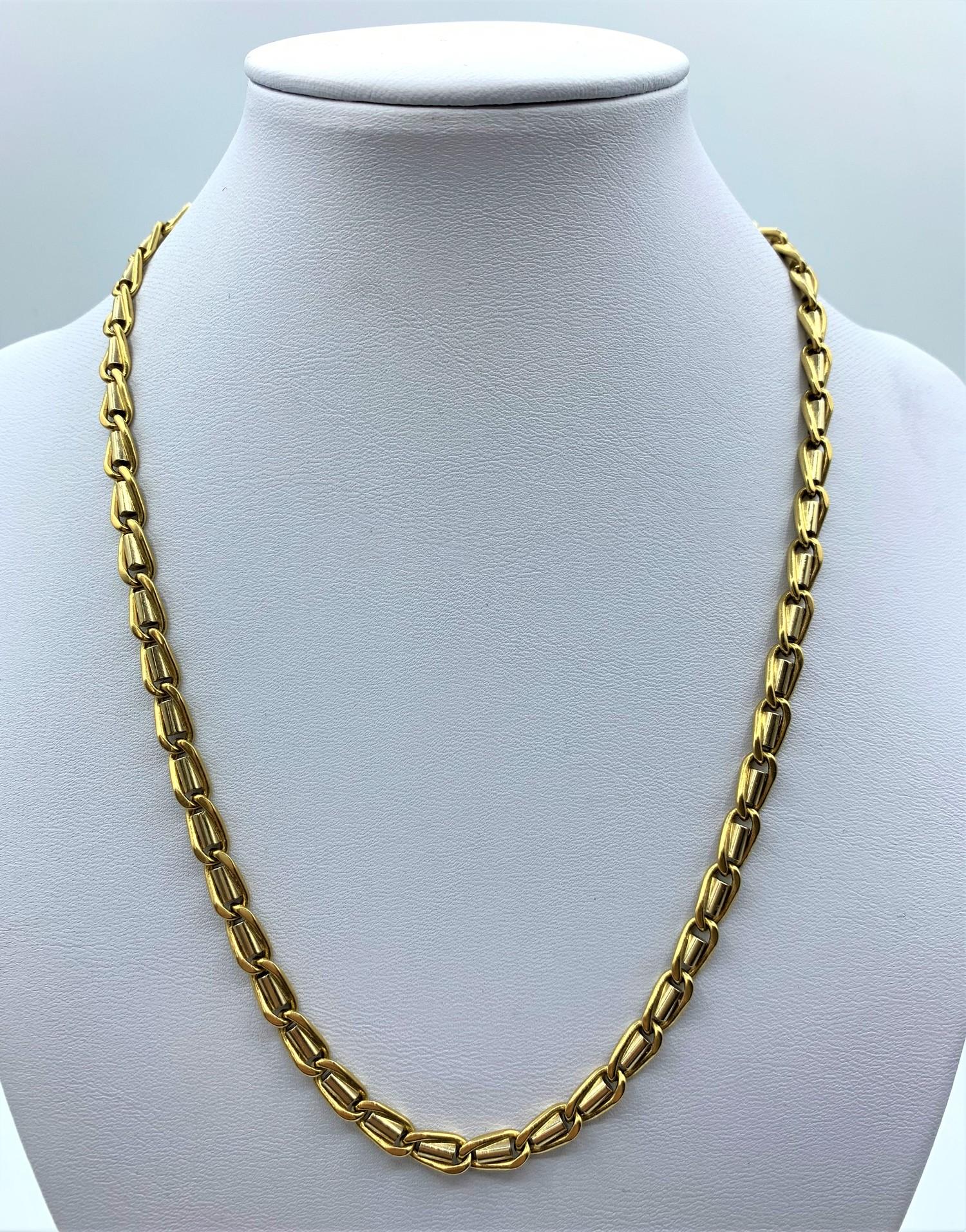 18ct yellow and white Gold designer Necklace, weight 44.7g and 42cm long - Image 2 of 20