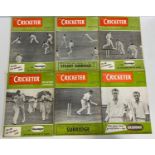 28 x The Cricketer Magazines 1950s 1960s