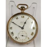 An open face Pocket Watch by Spikins from Dent. Pyramid Captain. 48mm diameter case