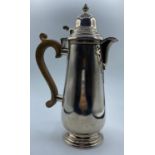 Tankard Style Silver Coffee Pot made in London 1968, weight 847g and 28cm tall