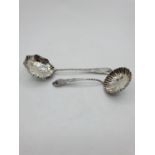 2x Silver Sifter Spoons, weight 31g (2)