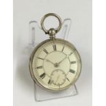 Antique Silver cased Fusee open face Pocket Watch, J. Smith of Kendal movement numbered 3382
