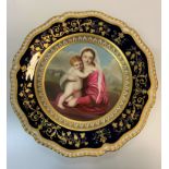 H&R Daniel Painted Plate, 26cm diameter approx