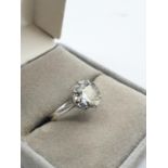 A 2.2ct Diamond Solitaire Ring in 18ct white Gold setting