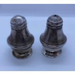 Silver Salt and Pepper set, weight 23g and 4.5cm tall (2)