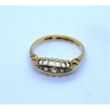 Vintage 18ct Diamond Ring, weight 2.7g and size Q