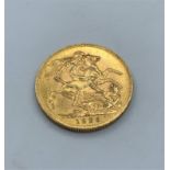 1926 Sovereign Coin, very good condition