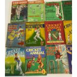 18 x Cricket Annuals 1950s and 1960s