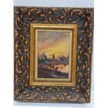 An Oil Painting with original Frame, signed and dated by Étienne MoreNaton 1891, 44x36cm