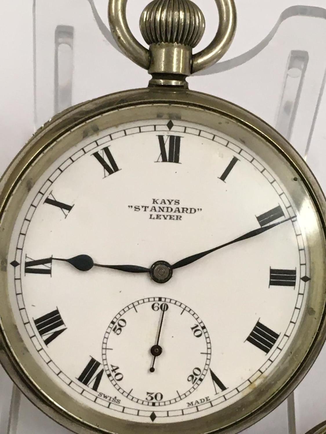Pocket Watches (3) to include a Kays Standard Lever - Image 2 of 4