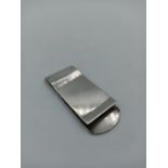 1975 London Silver Money Clip, weight 18g and size 25x55mm approx