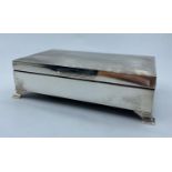 Silver Cigarette Box 1950s Birmingham in very good condition, 368g and 15x9cm approx
