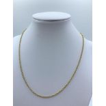 18ct Yellow Gold Belcher Chain, weight 6g approx