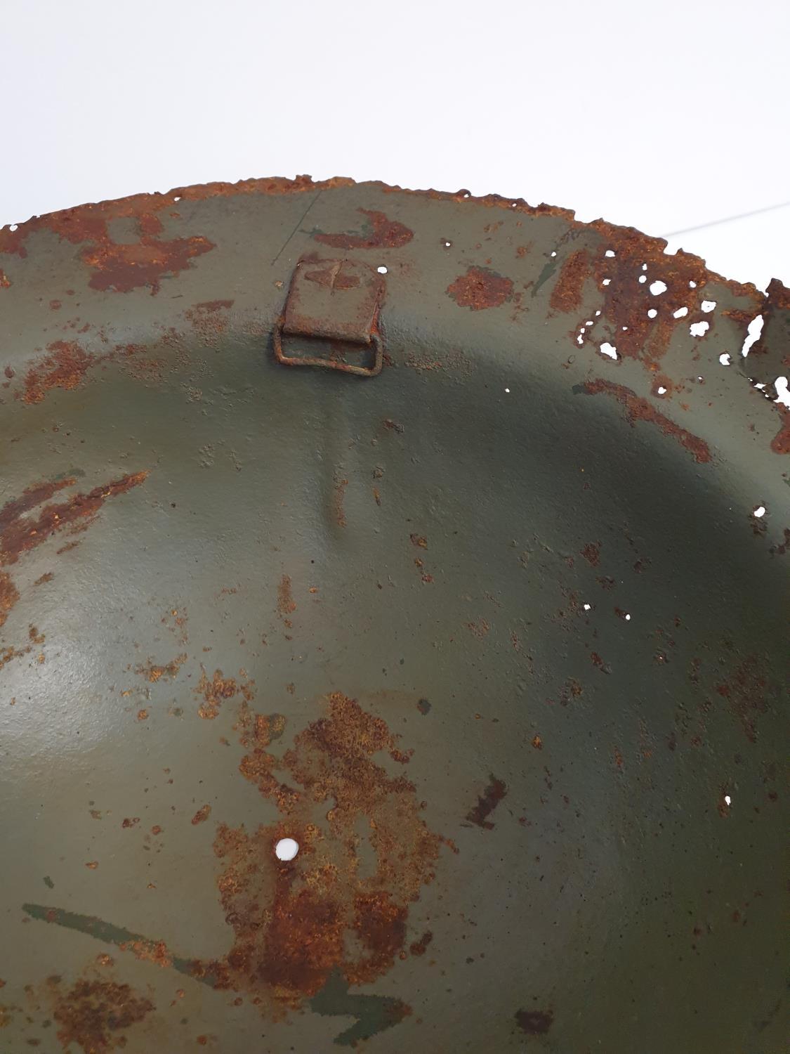 WW1 Semi Relic British Brodie Helmet-may have been rimless? Remains of a letter ?O? for the insignia - Image 5 of 5