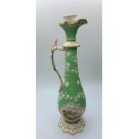 H&R Daniel Scent Bottle with some pitting on glazed surface 26cm tall