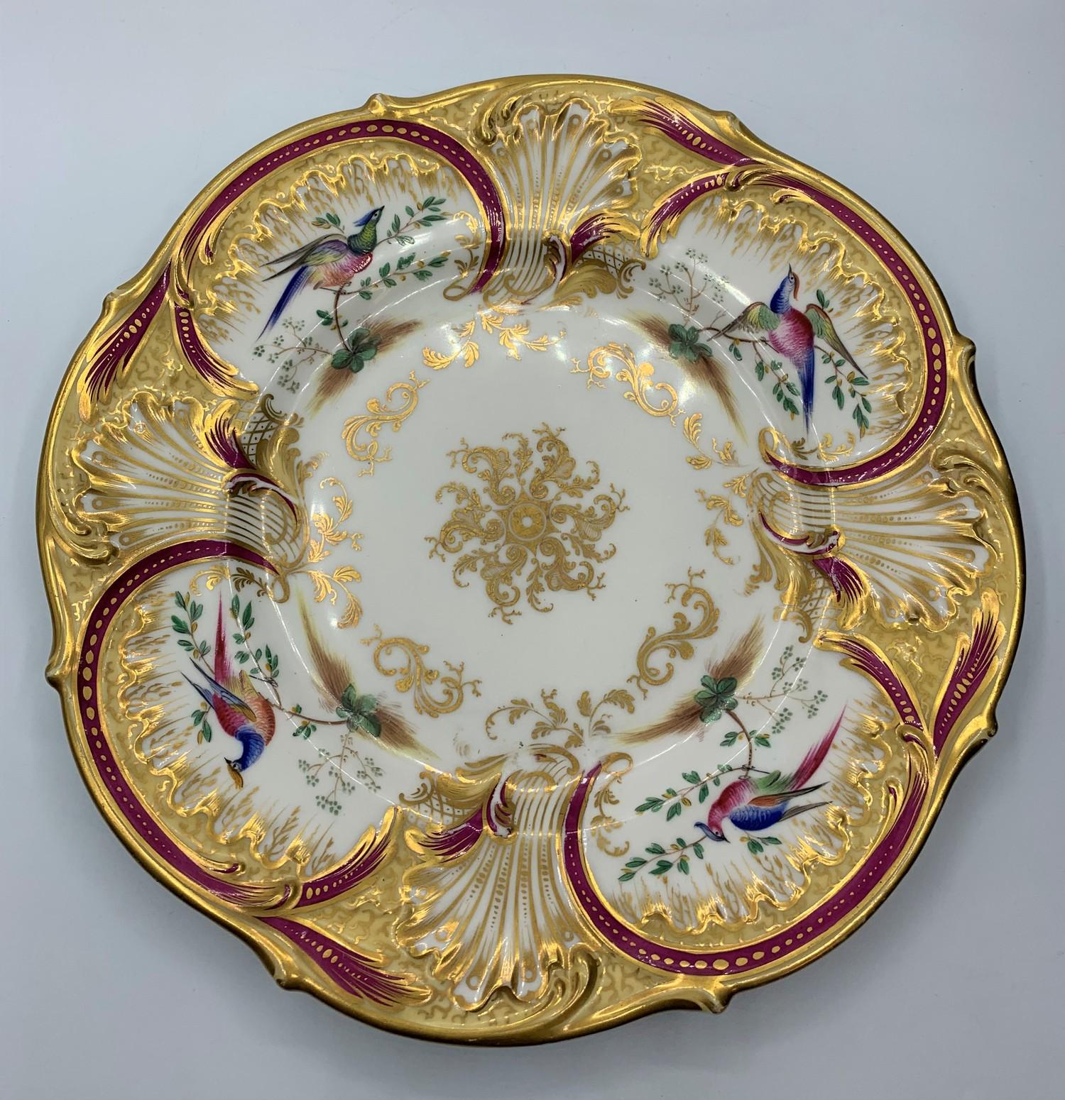 H&R Daniel 'Savoy plate' circa 1840, pattern no 8751 in good condition, no restoration, 24cm - Image 2 of 4