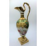 H&R Daniel Grecian Urn with Floral theme and gilt finish, 32cm tall