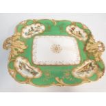 H&R Daniel Rococo scroll shaped Dish has had some repair work done to it