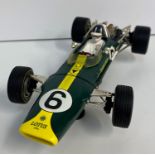 Model of Graham Hill's Lotus Formula One Race Car, 30cm long