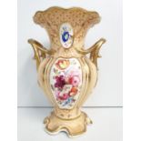 Daniel 196 shape Vase with floral decoration, 23.5cm tall in good condition