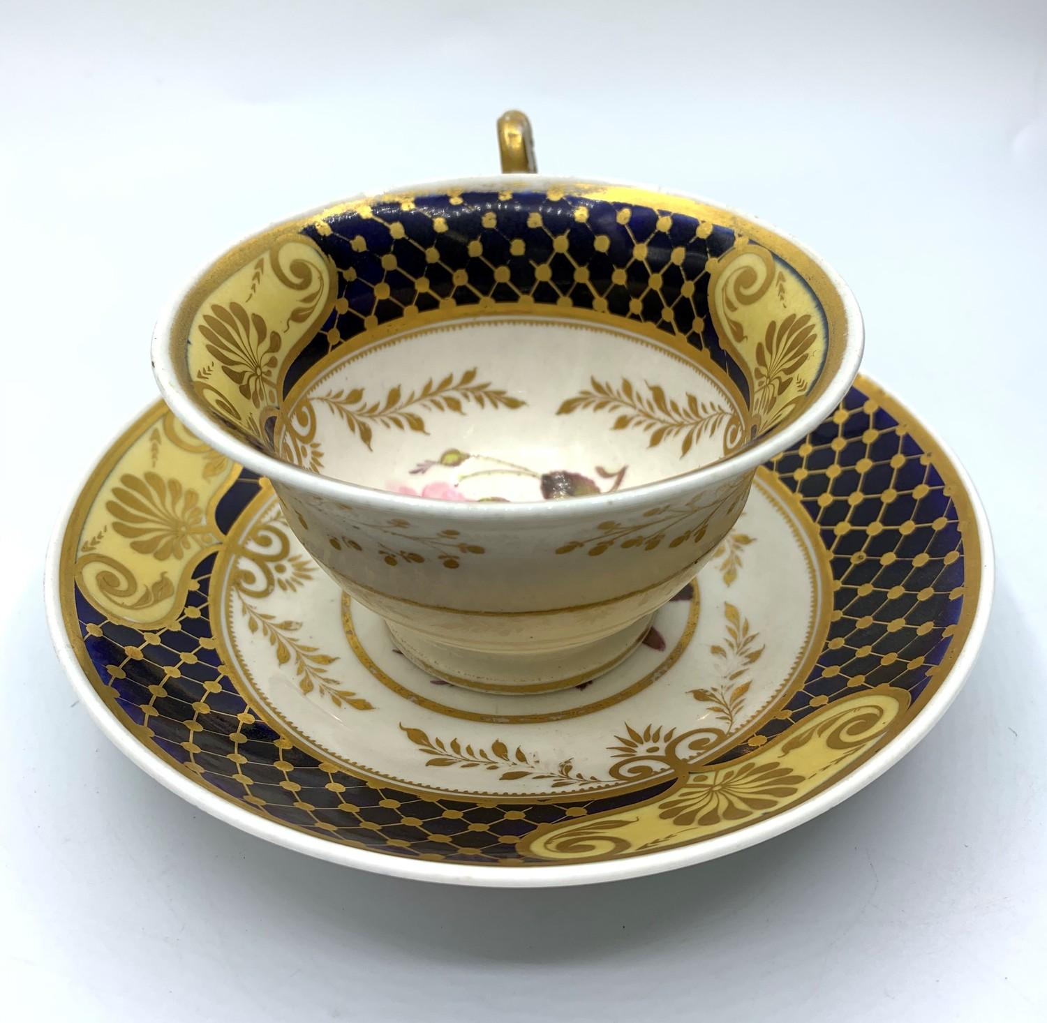 H&R Daniel Bell shape Cup & Saucer circa 1830 (2) - Image 2 of 8