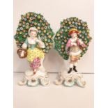 Pair of Porcelain Figures thought to be Daniel's some minor damage, 24cm tall (2)