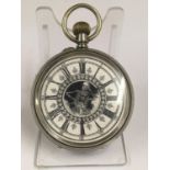 Vintage Masonic Memento Mori Pocket Watch in working order